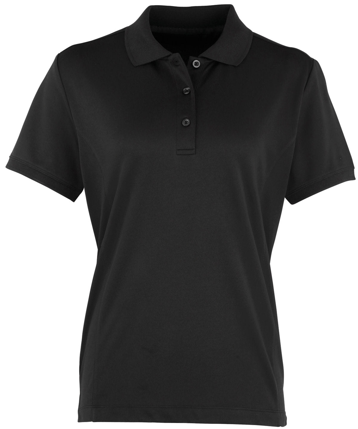 Premier Womens Coolchecker piqué polo Black - XS - Polo Shirts