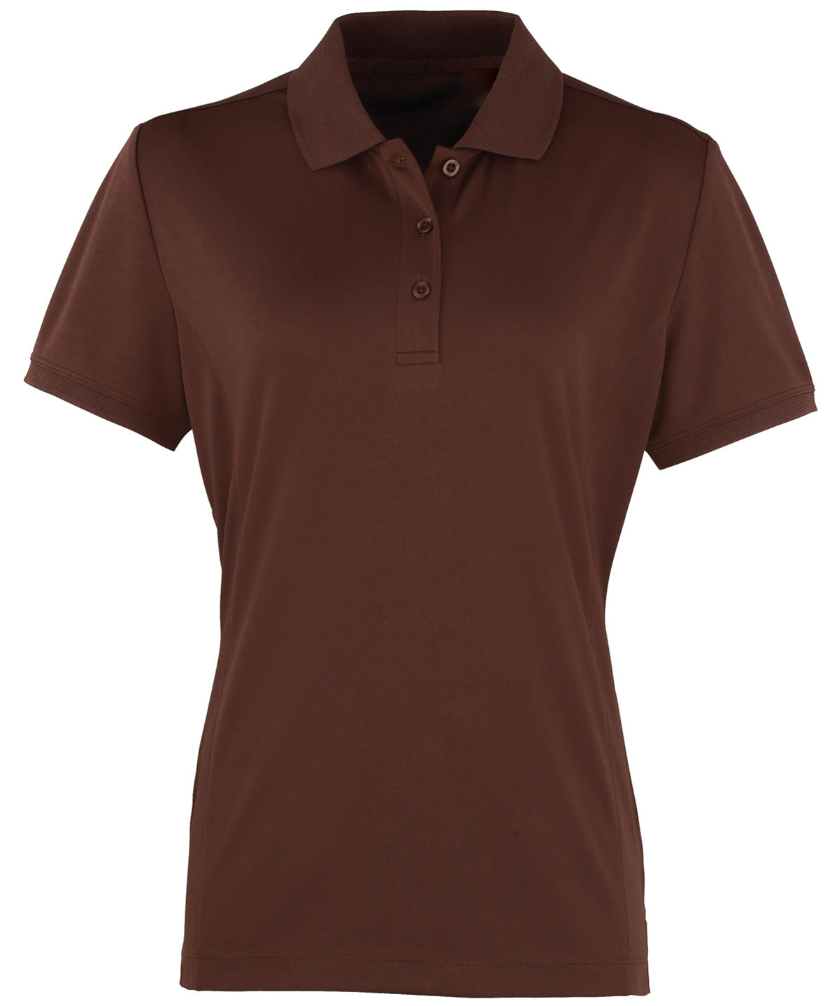 Premier Womens Coolchecker piqué polo Brown - XS - Polo Shirts