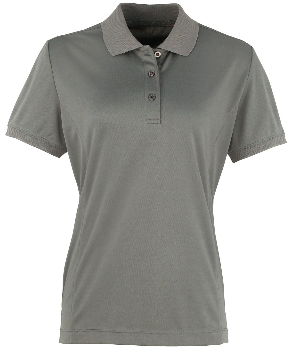 Premier Womens Coolchecker piqué polo Dark Grey - XS - Polo Shirts