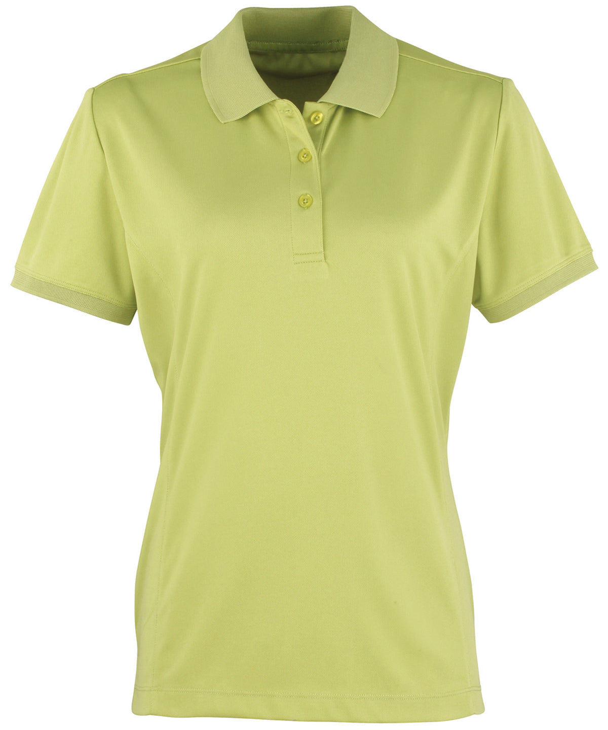 Premier Womens Coolchecker piqué polo Lime - XS - Polo Shirts