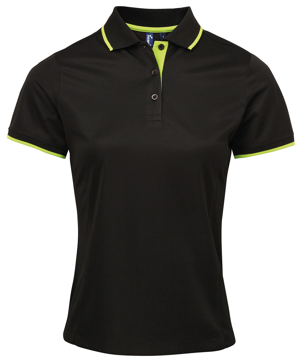Premier Womens contrast Coolchecker polo