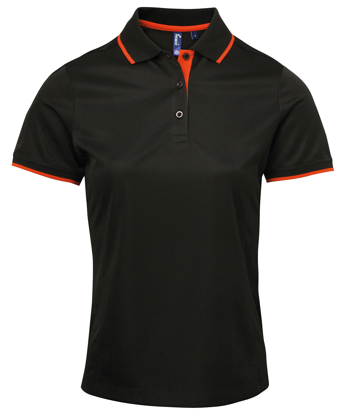 Premier Womens contrast Coolchecker polo