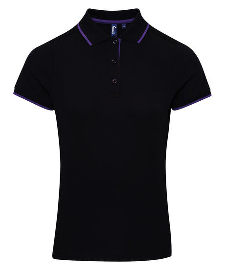 Premier Womens contrast Coolchecker polo