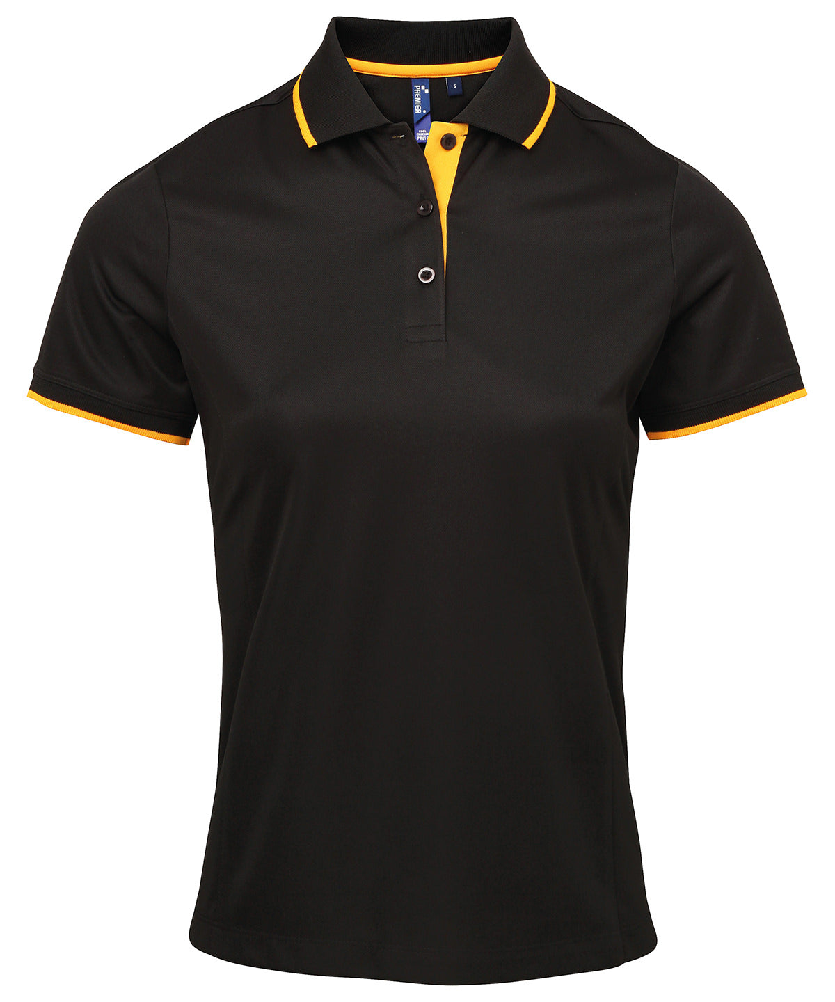 Premier Womens contrast Coolchecker polo