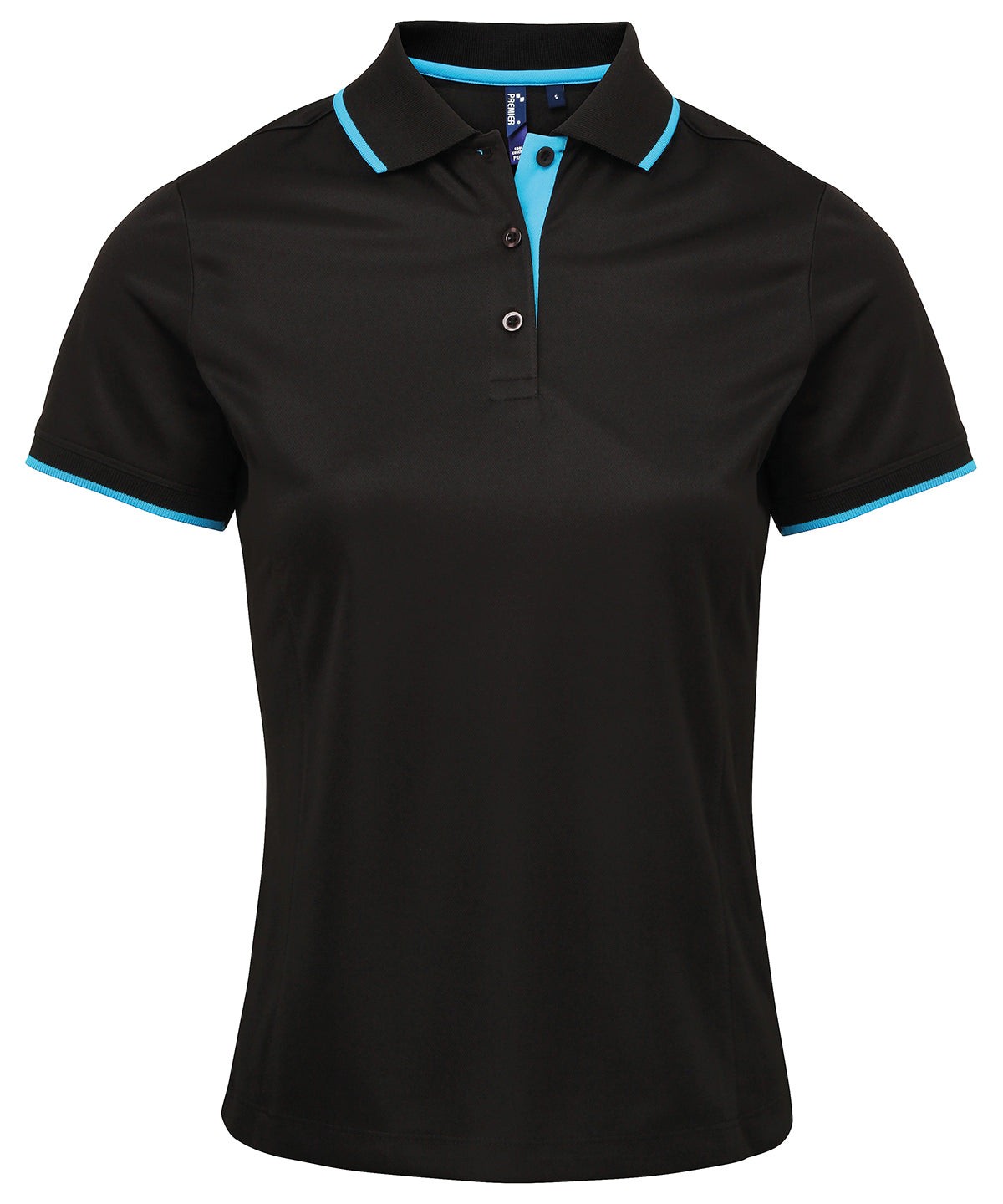 Premier Womens contrast Coolchecker polo