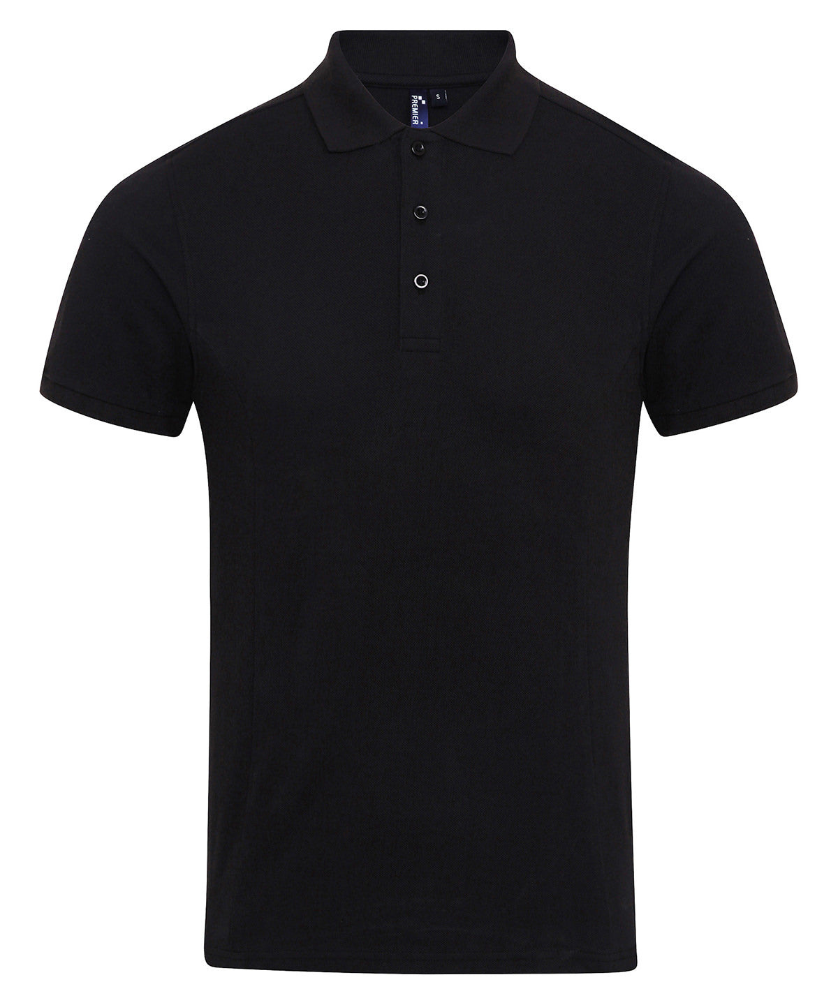 Premier Coolchecker plus piqué polo with CoolPlus Black - S - Polo Shirts