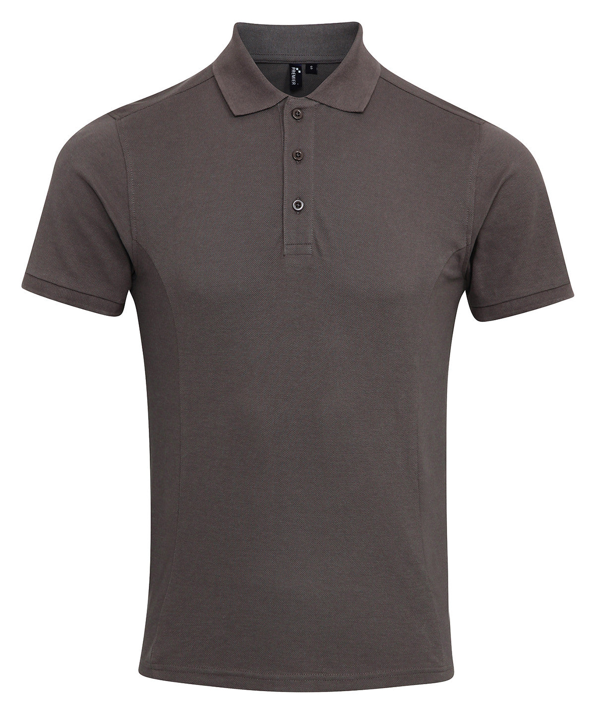 Premier Coolchecker plus piqué polo with CoolPlus Dark Grey - S - Polo Shirts
