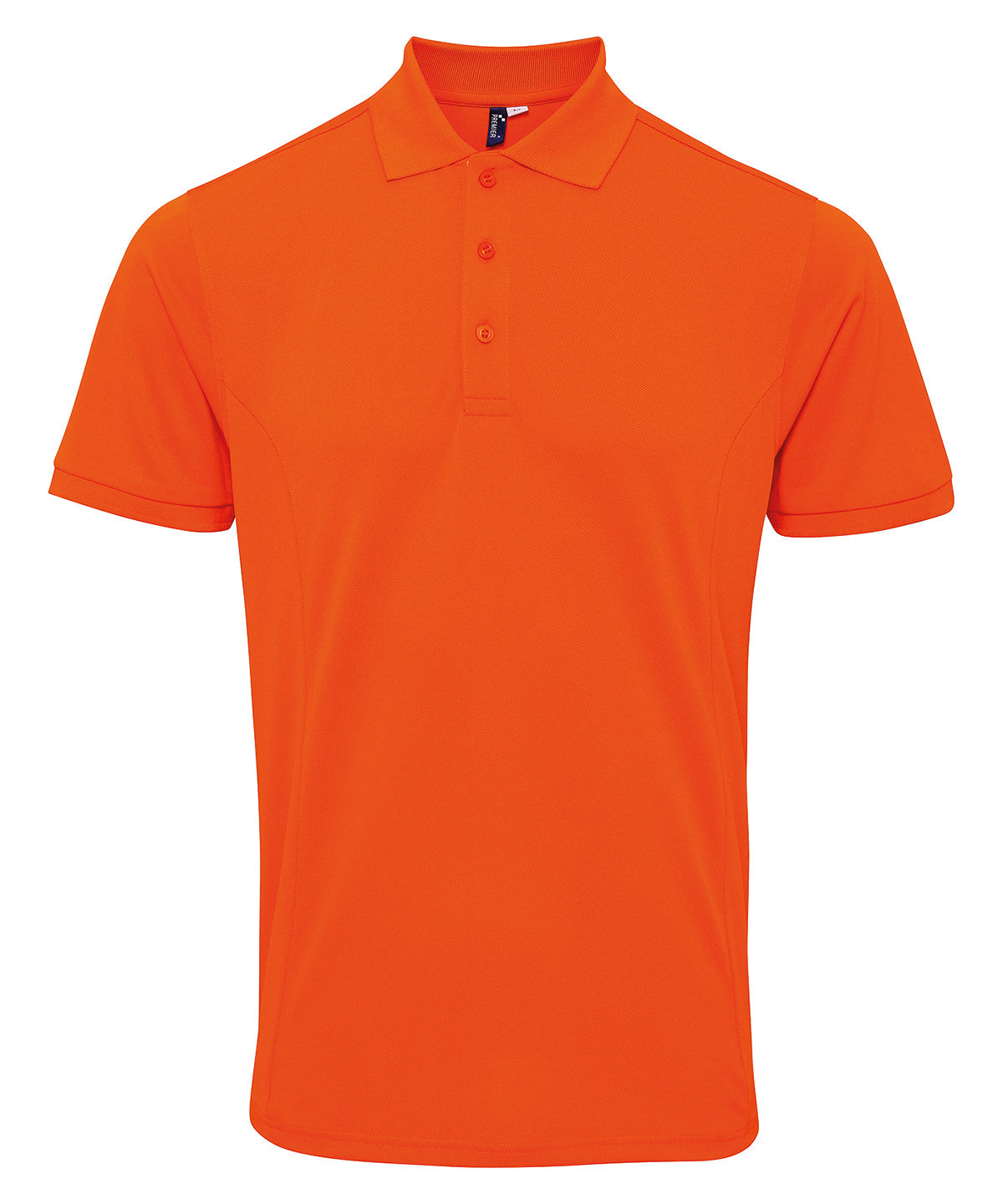 Premier Coolchecker plus piqué polo with CoolPlus Orange