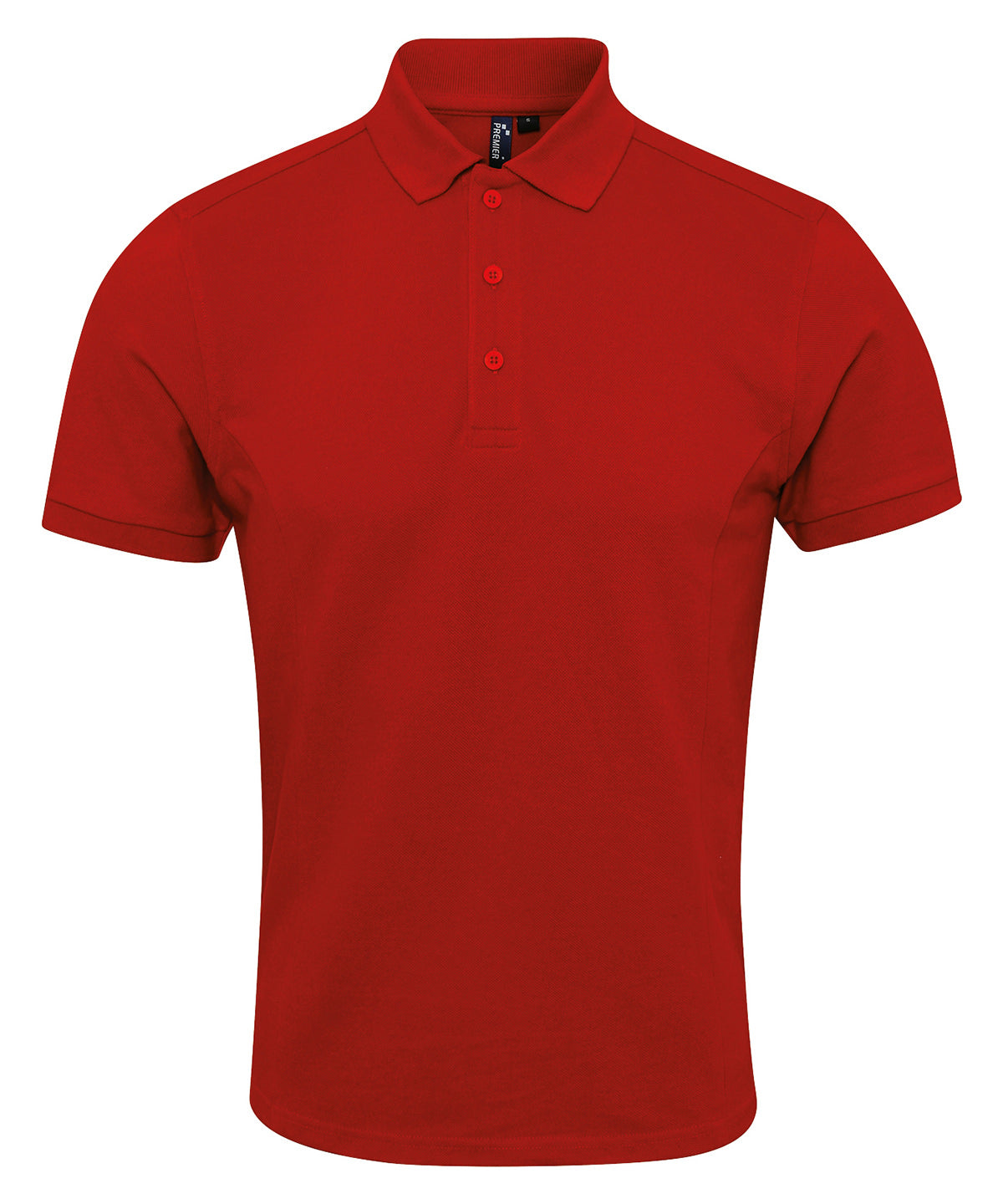 Premier Coolchecker plus piqué polo with CoolPlus Red - S - Polo Shirts