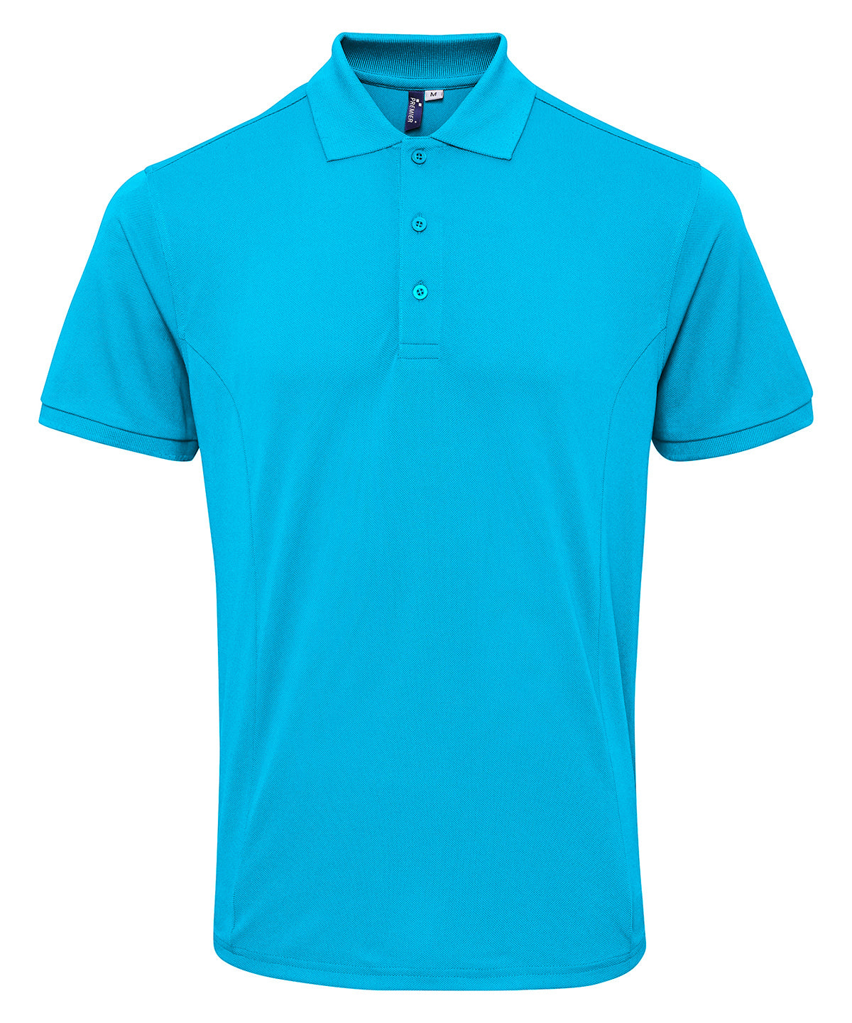 Premier Coolchecker plus piqué polo with CoolPlus Turquoise - S - Polo Shirts