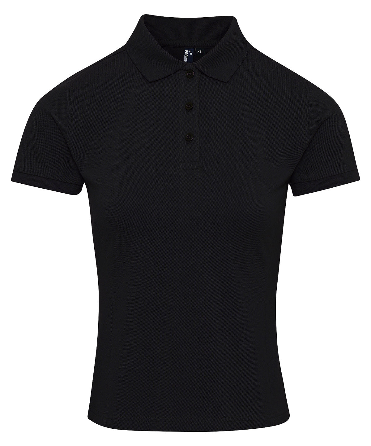 Premier Womens Coolchecker plus piqué polo with CoolPlus Black - XS - Polo Shirts