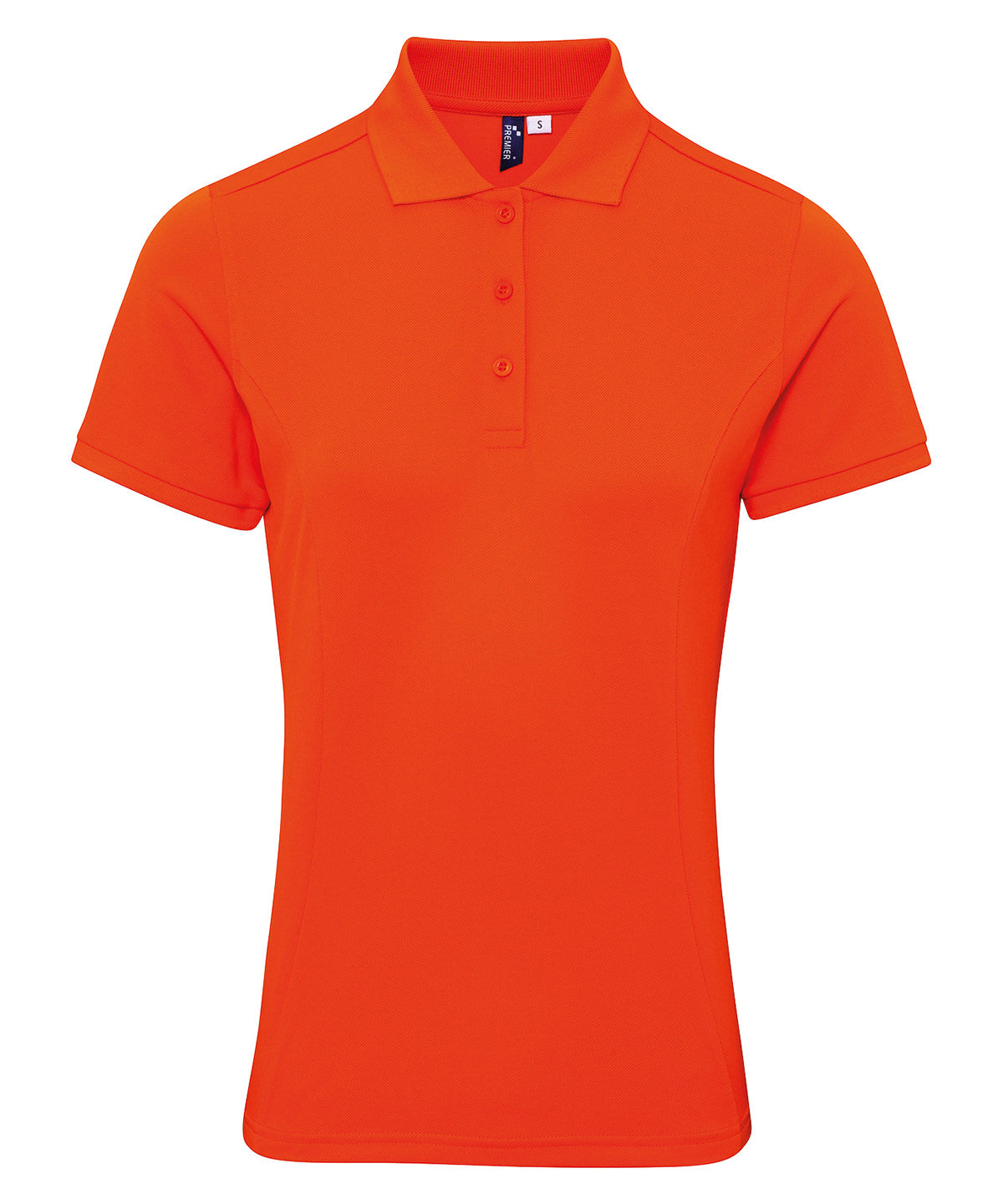 Premier Womens Coolchecker plus piqué polo with CoolPlus Orange - XS - Polo Shirts