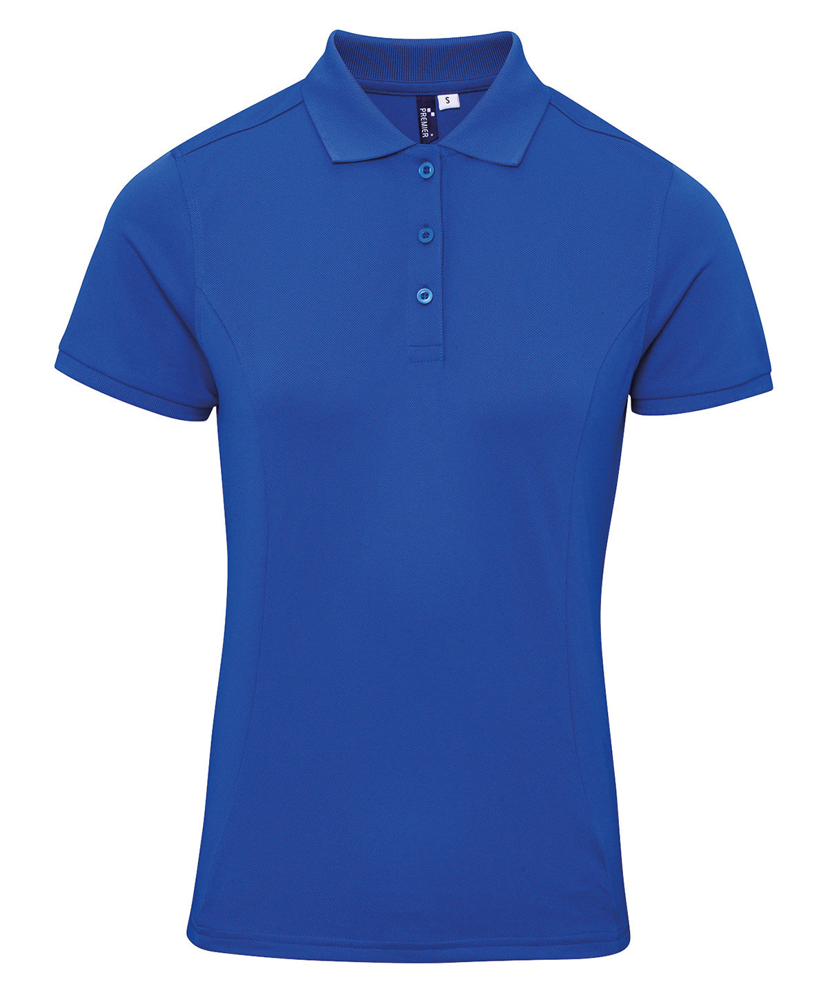 Premier Womens Coolchecker plus piqué polo with CoolPlus Royal