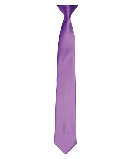 Premier 'Colours' satin clip tie