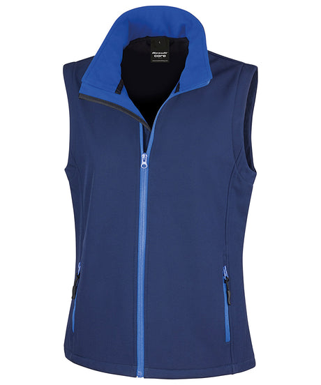 Result Womens printable softshell bodywarmer
