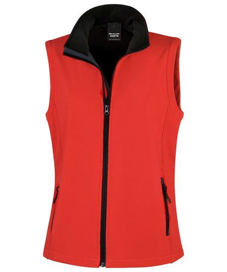 Result Womens printable softshell bodywarmer