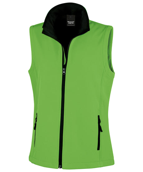 Result Womens printable softshell bodywarmer