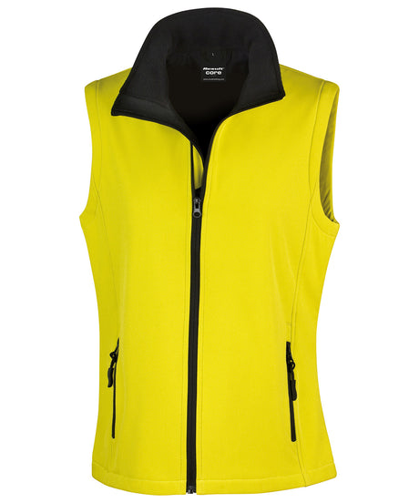 Result Womens printable softshell bodywarmer