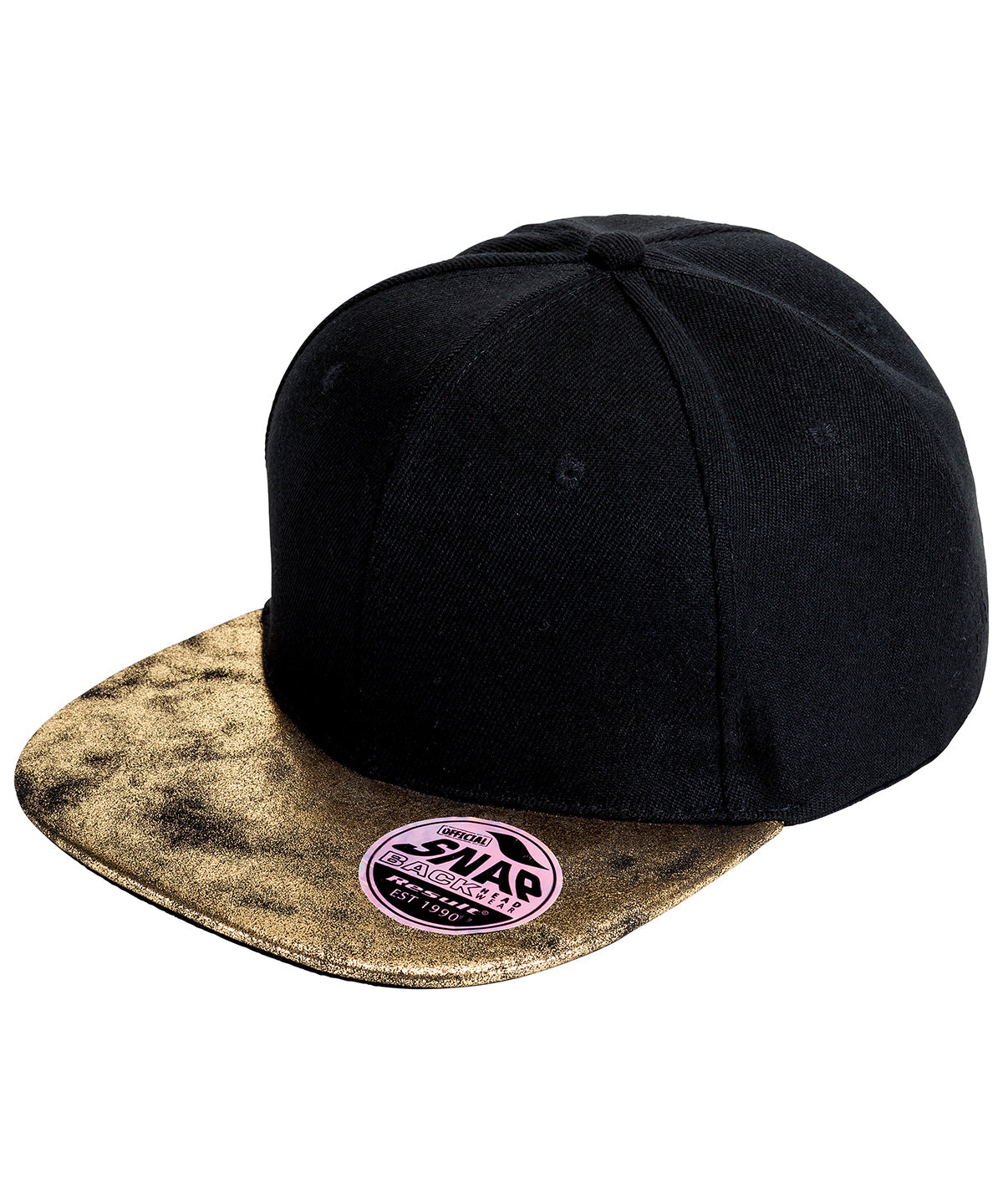 Result Bronx Glitter Flat Peak Snapback Cap