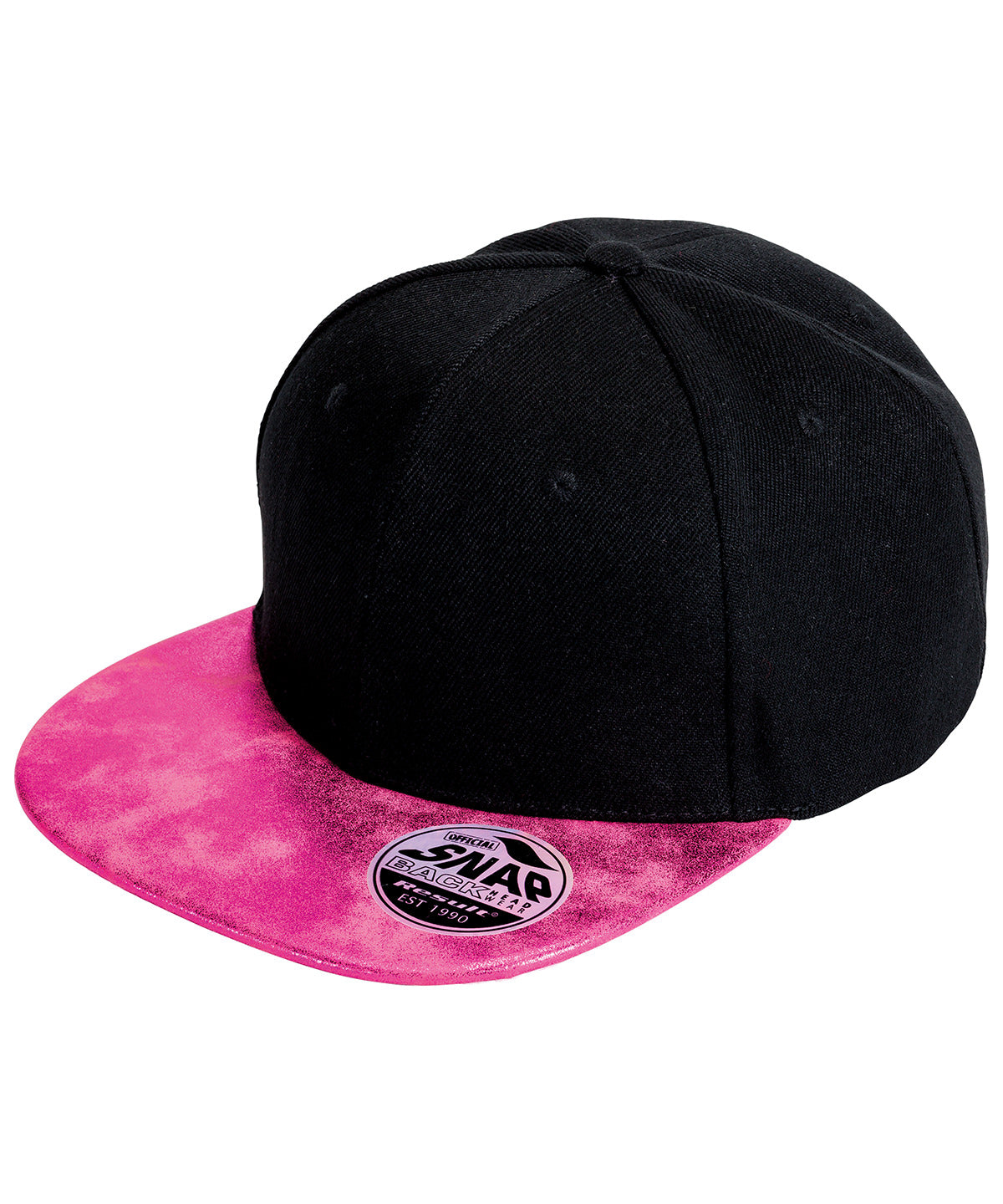 Result Bronx Glitter Flat Peak Snapback Cap