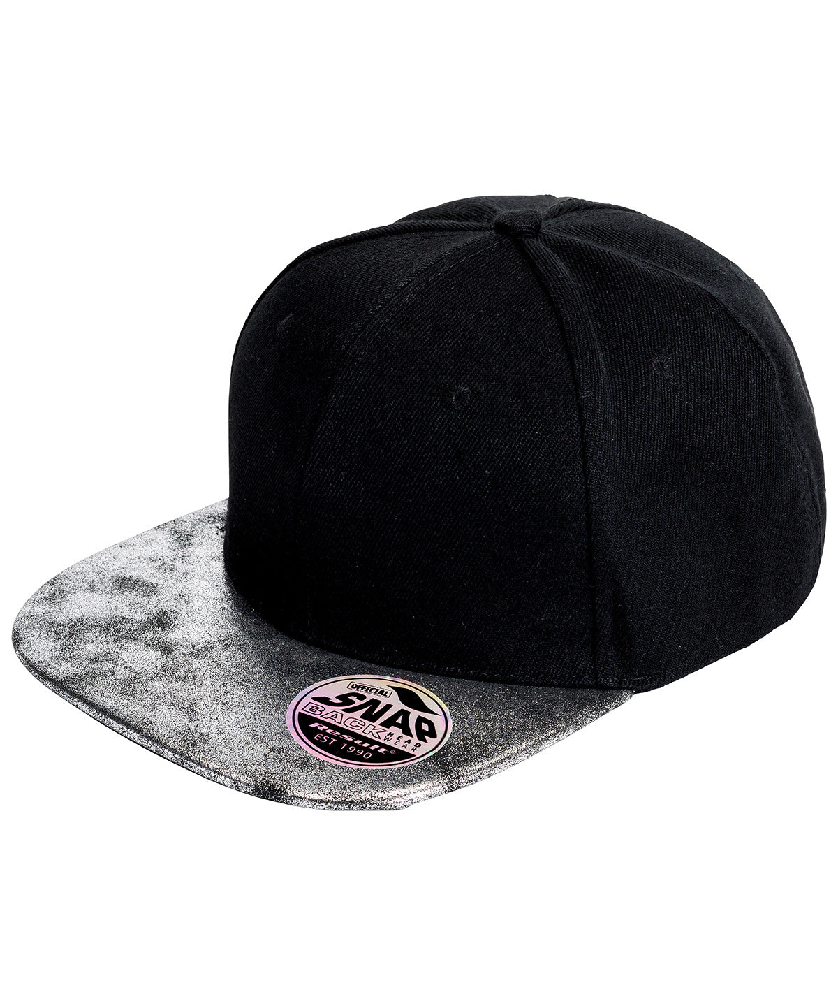 Result Bronx Glitter Flat Peak Snapback Cap
