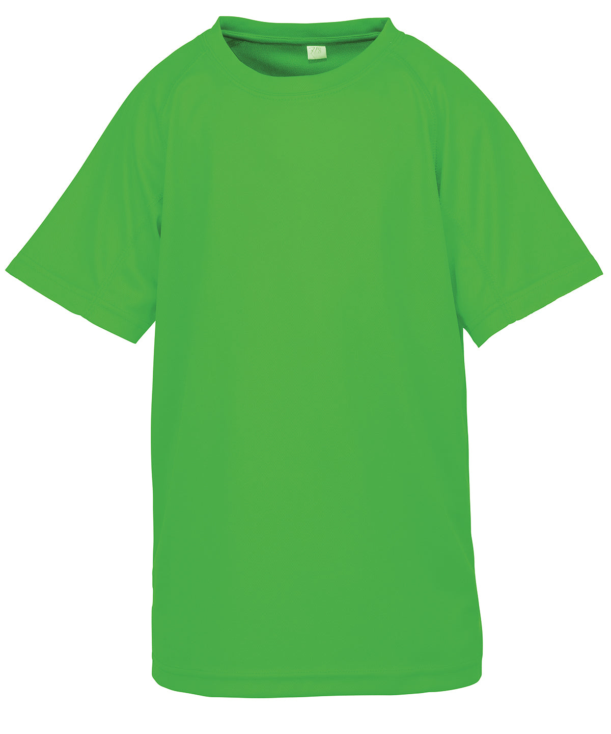 Spiro Junior Performance Aircool Tee - Flo Green / XS - T-Shirts