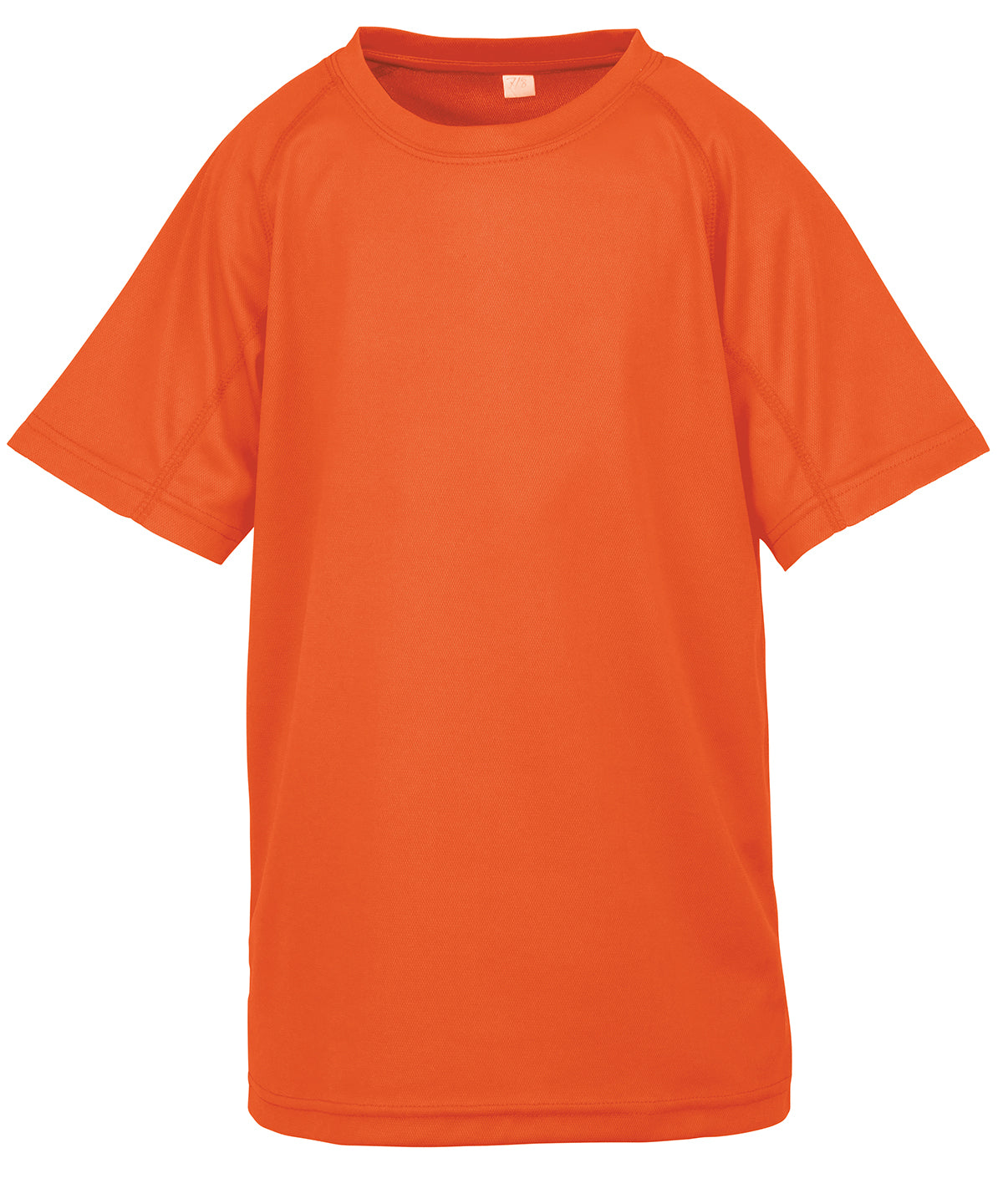 Spiro Junior Performance Aircool Tee - Flo Orange / XS - T-Shirts