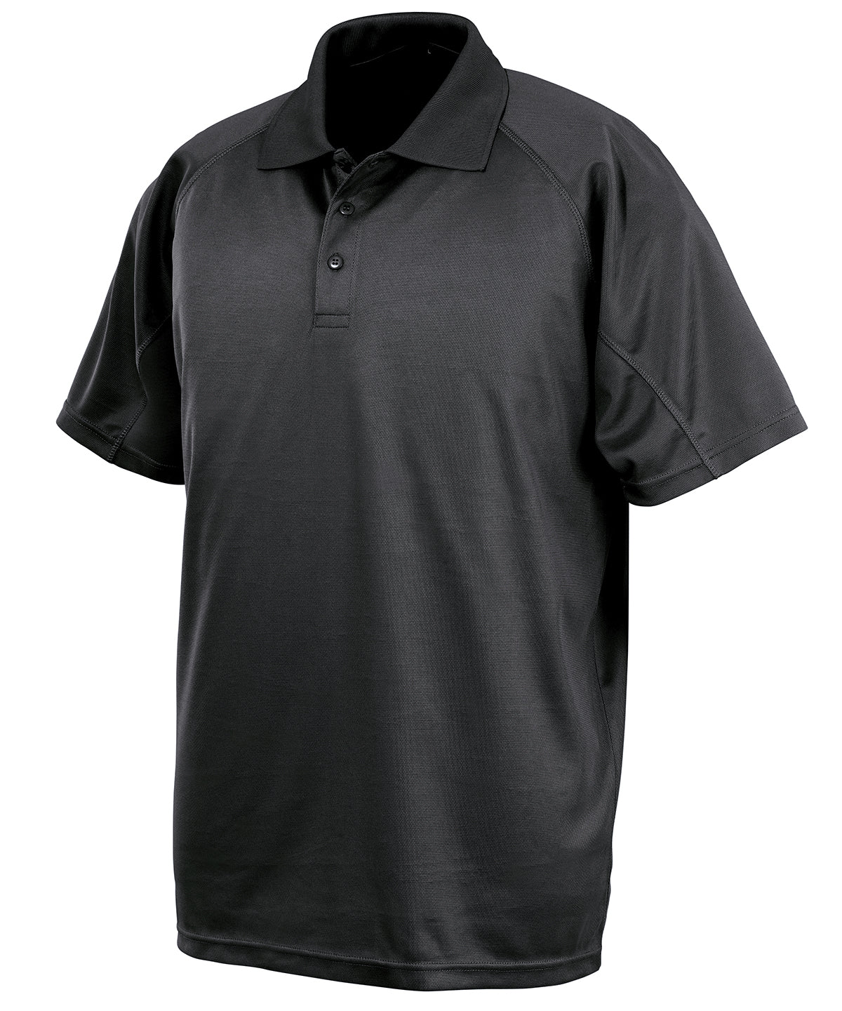 Spiro Performance Aircool Polo Shirt Black