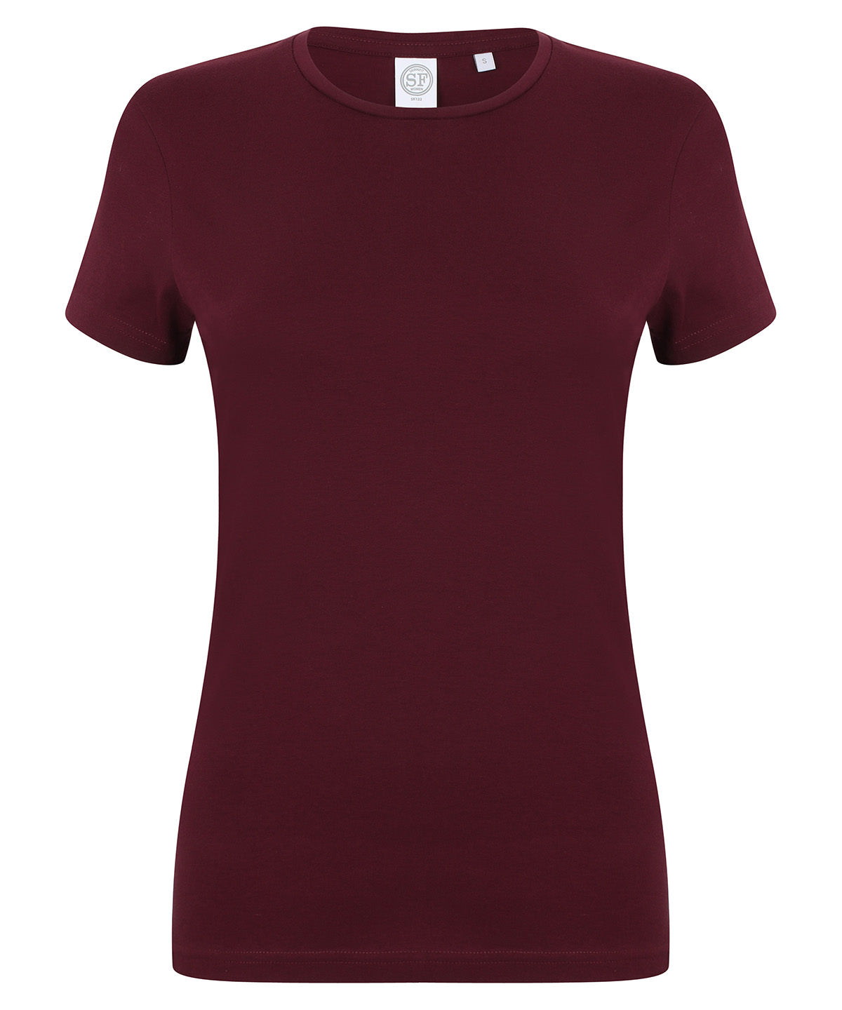 SF Feel Good Womens Stretch T-Shirt Burgundy