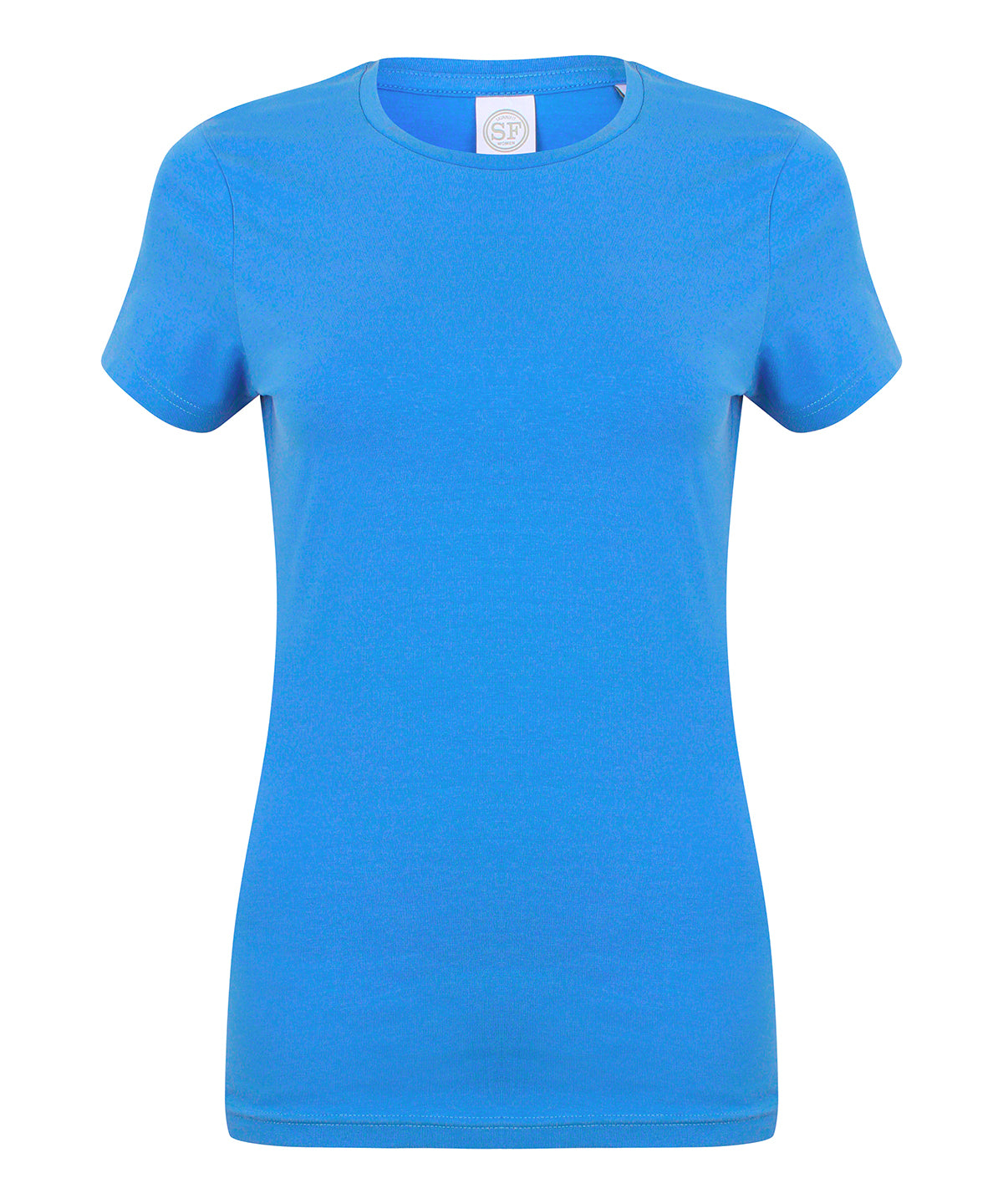 SF Feel Good Womens Stretch T-Shirt Heather Blue