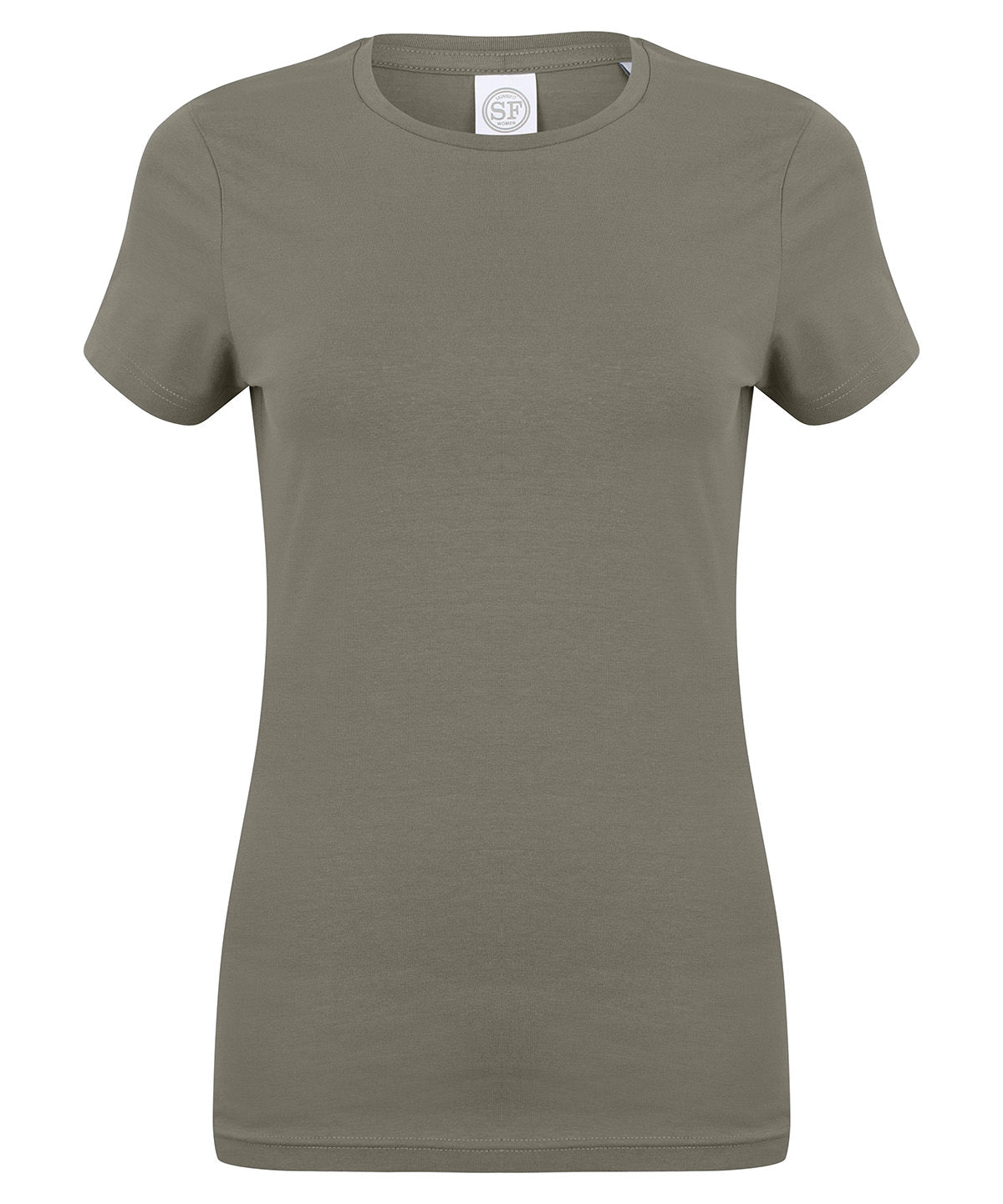 SF Feel Good Womens Stretch T-Shirt Khaki