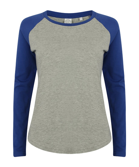 SF Womens Long Sleeve Baseball T-Shirt