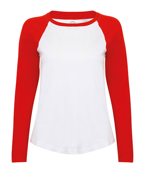 SF Womens Long Sleeve Baseball T-Shirt