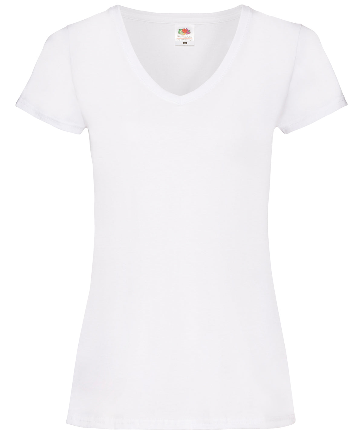 Fruit of the Loom Womens valueweight v-neck T - White / XS - T-Shirts