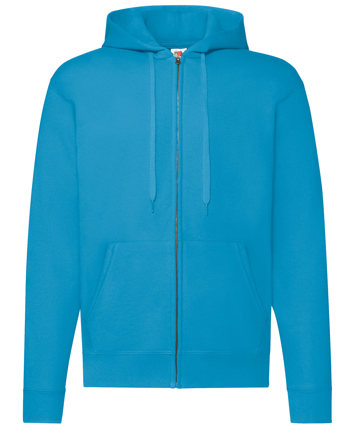 Fruit of the Loom Classic 80/20 Hooded Sweatshirt - Azure Blue / S / Sweat Jacket - Hoodies