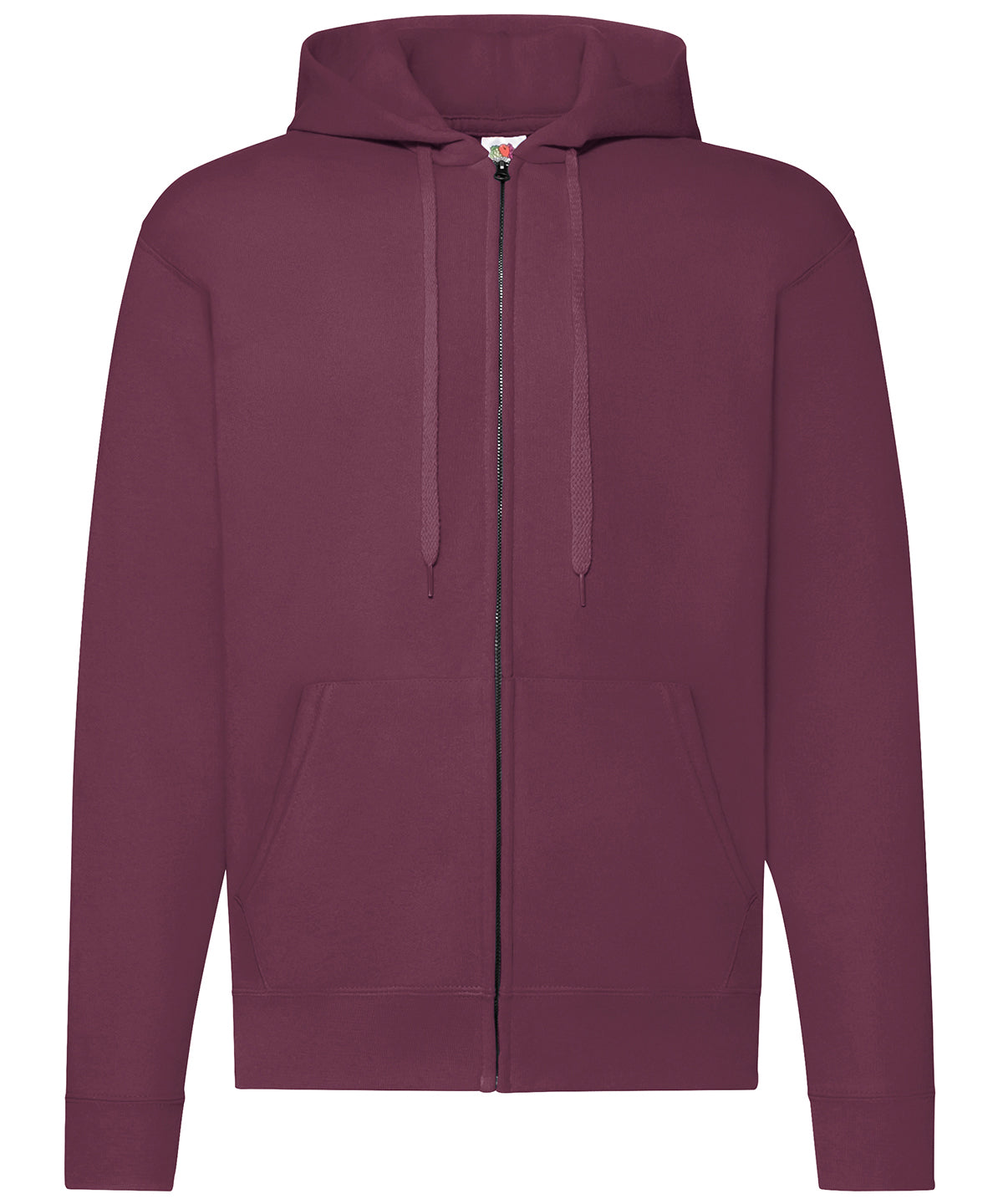Fruit of the Loom Classic 80/20 Hooded Sweatshirt - Burgundy / S / Sweat Jacket - Hoodies
