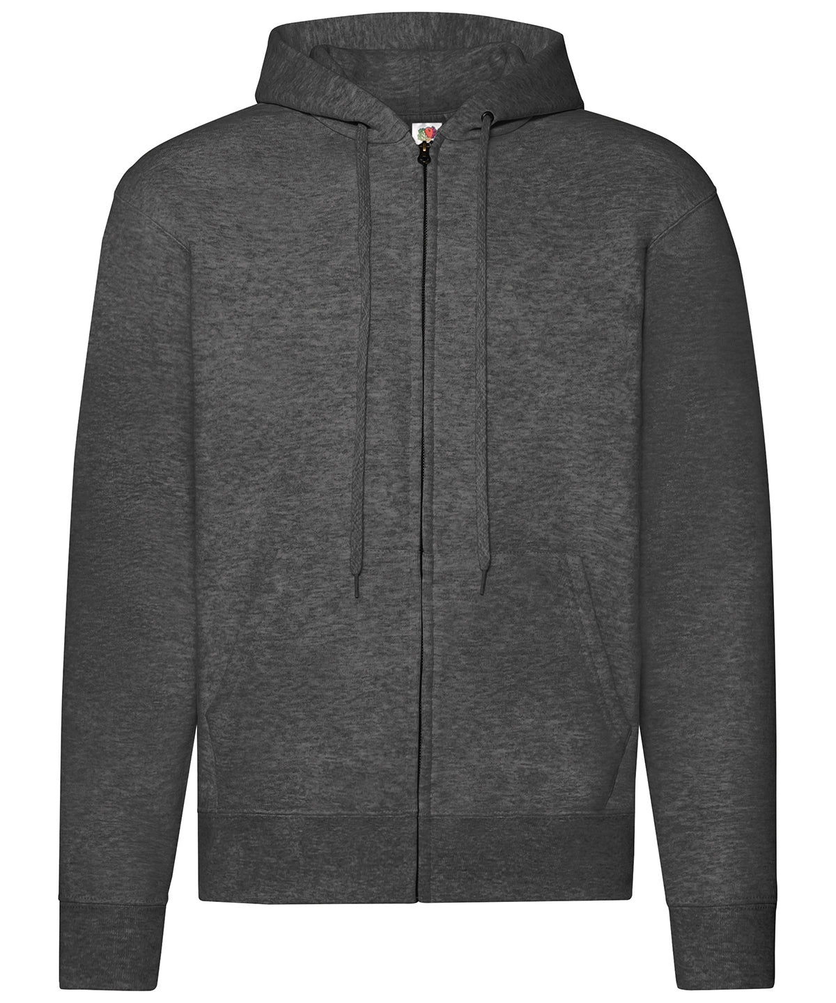 Fruit of the Loom Classic 80/20 Hooded Sweatshirt - Dark Heather Grey / S / Sweat Jacket - Hoodies