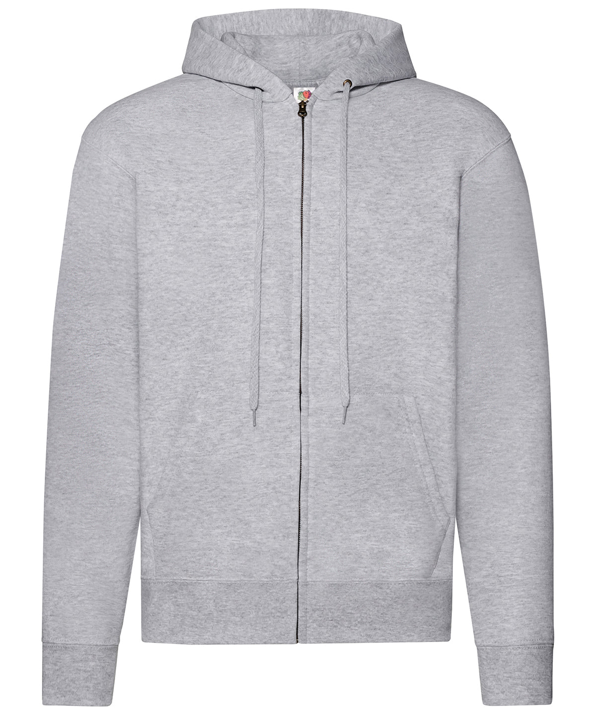 Fruit of the Loom Classic 80/20 Hooded Sweatshirt - Heather Grey / S / Sweat Jacket - Hoodies