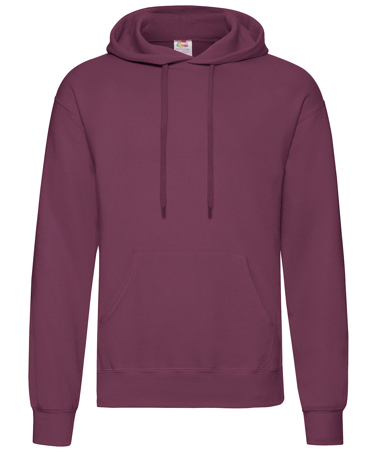 Fruit of the Loom Classic 80/20 Hooded Sweatshirt - Burgundy / S / Hoodies