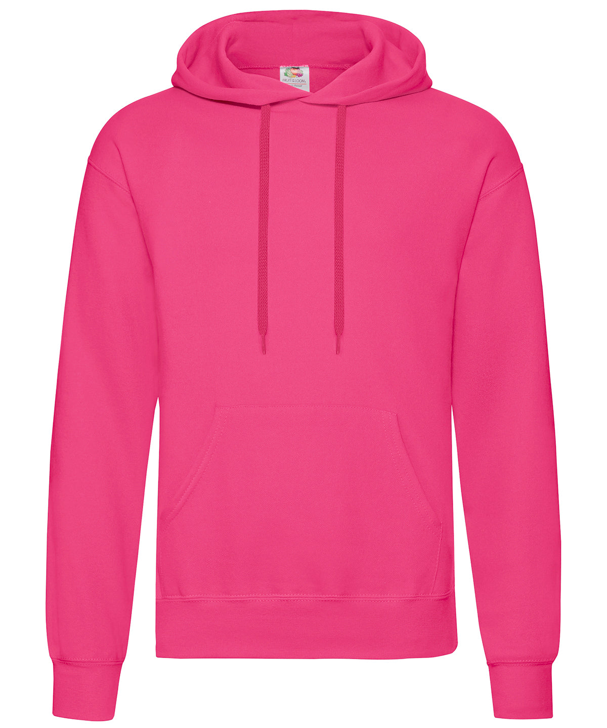 Fruit of the Loom Classic 80/20 Hooded Sweatshirt - Fuchsia / S / Hoodies