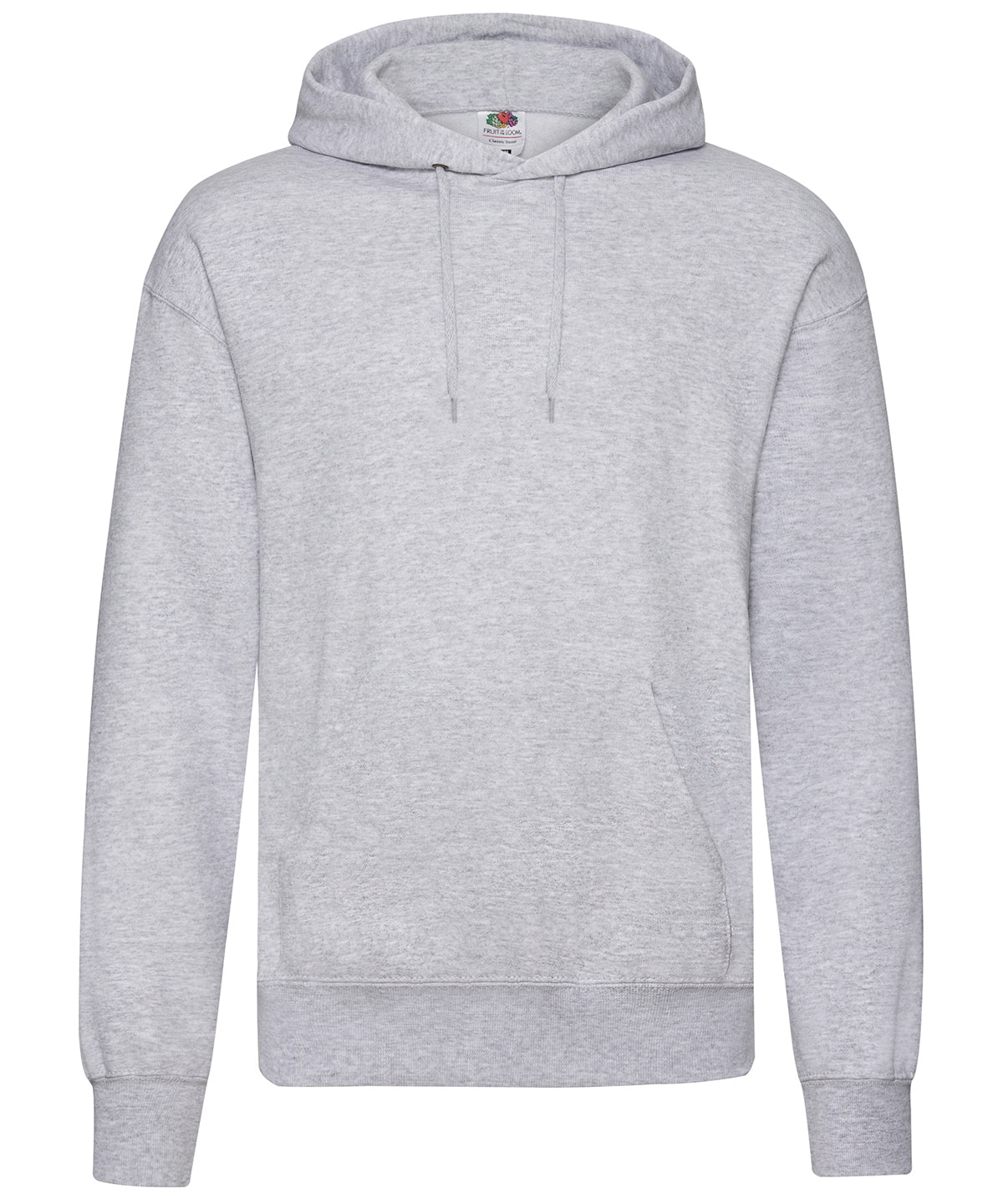 Fruit of the Loom Classic 80/20 Hooded Sweatshirt - Heather Grey / S / Hoodies