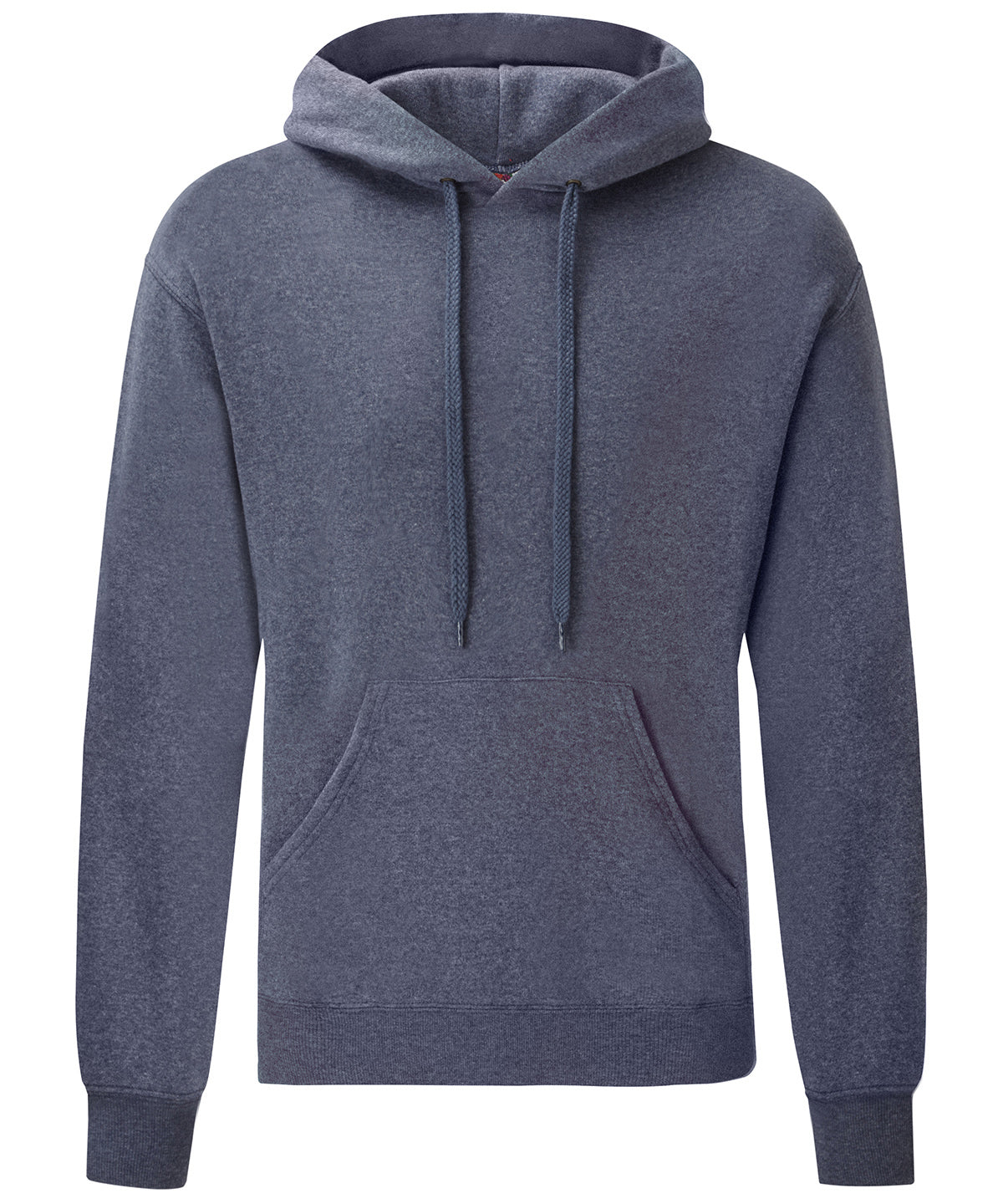 Fruit of the Loom Classic 80/20 Hooded Sweatshirt - Heather Navy / S / Hoodies