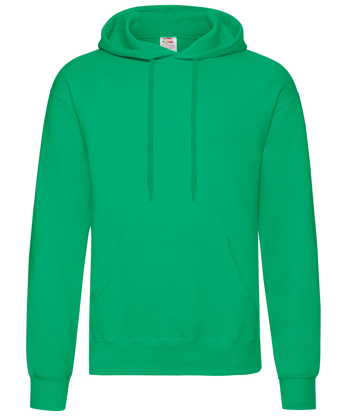 Fruit of the Loom Classic 80/20 Hooded Sweatshirt - Kelly Green / S / Hoodies