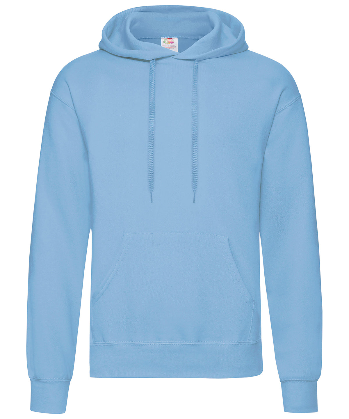 Fruit of the Loom Classic 80/20 Hooded Sweatshirt - Sky Blue / S / Hoodies