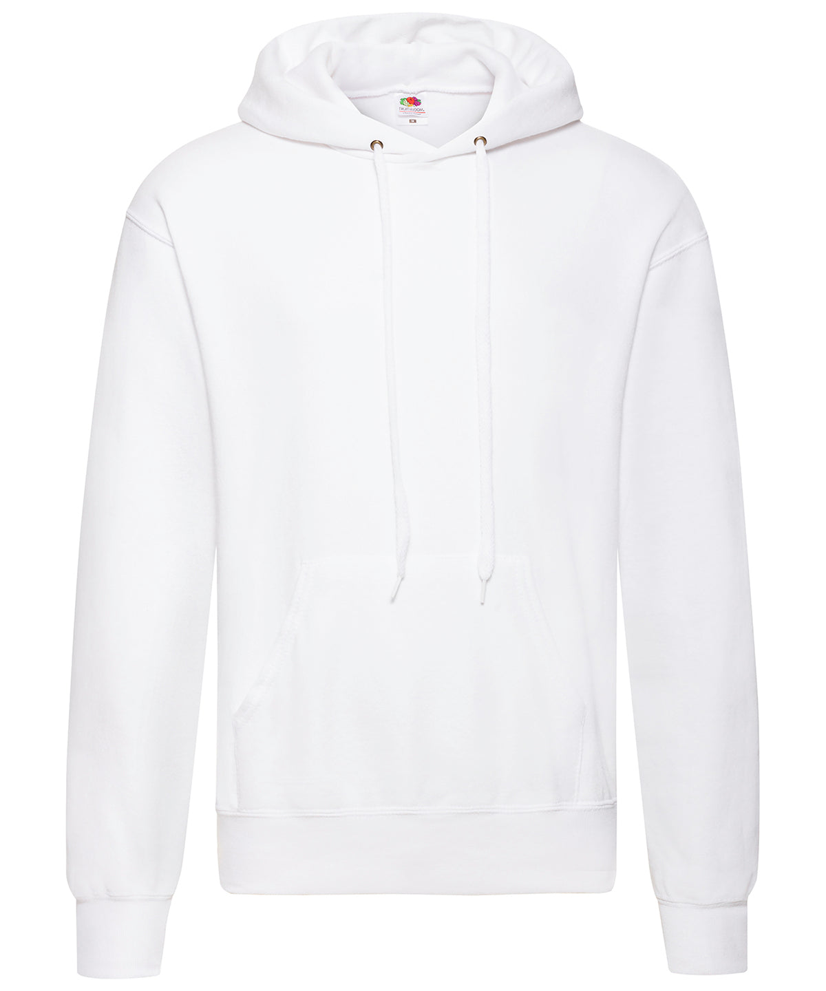 Fruit of the Loom Classic 80/20 Hooded Sweatshirt - White† / S / Hoodies