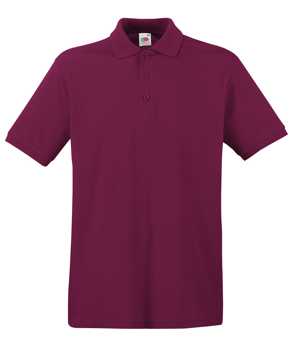 Fruit of the Loom Premium polo Burgundy - M - Polo Shirts