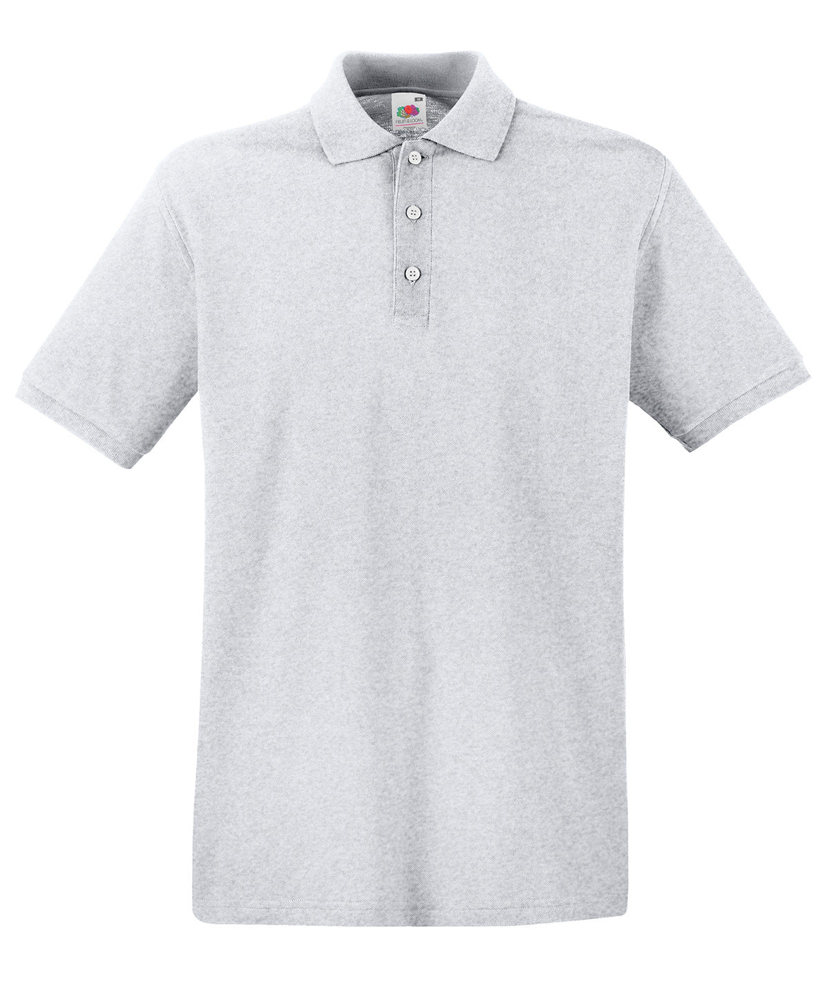 Fruit of the Loom Premium polo Heather Grey - S - Polo Shirts