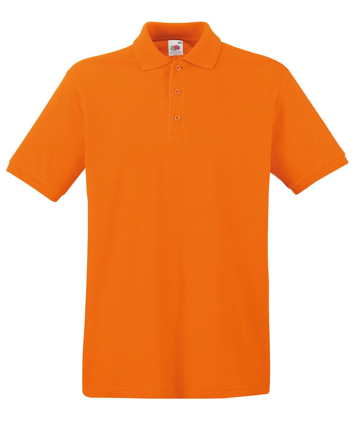 Fruit of the Loom Premium polo Orange - S - Polo Shirts
