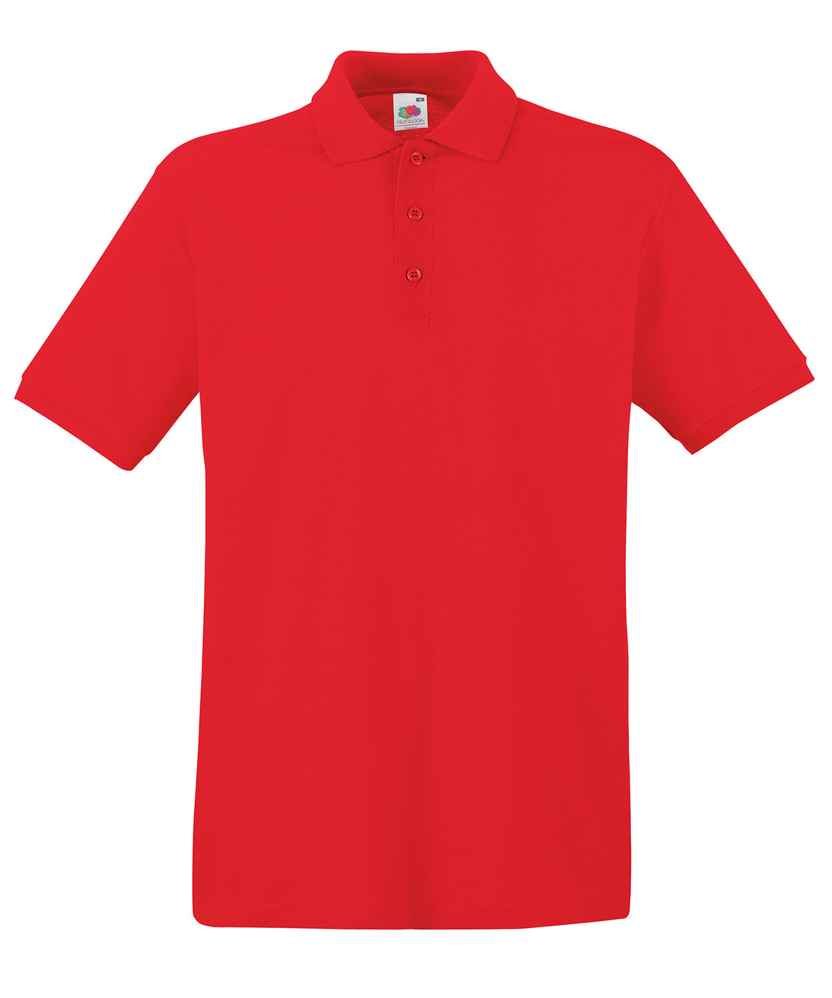Fruit of the Loom Premium polo Red - S - Polo Shirts