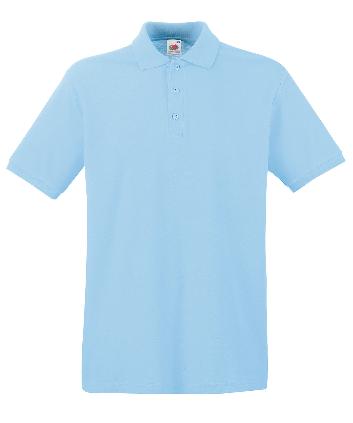 Fruit of the Loom Premium polo Sky Blue - S - Polo Shirts